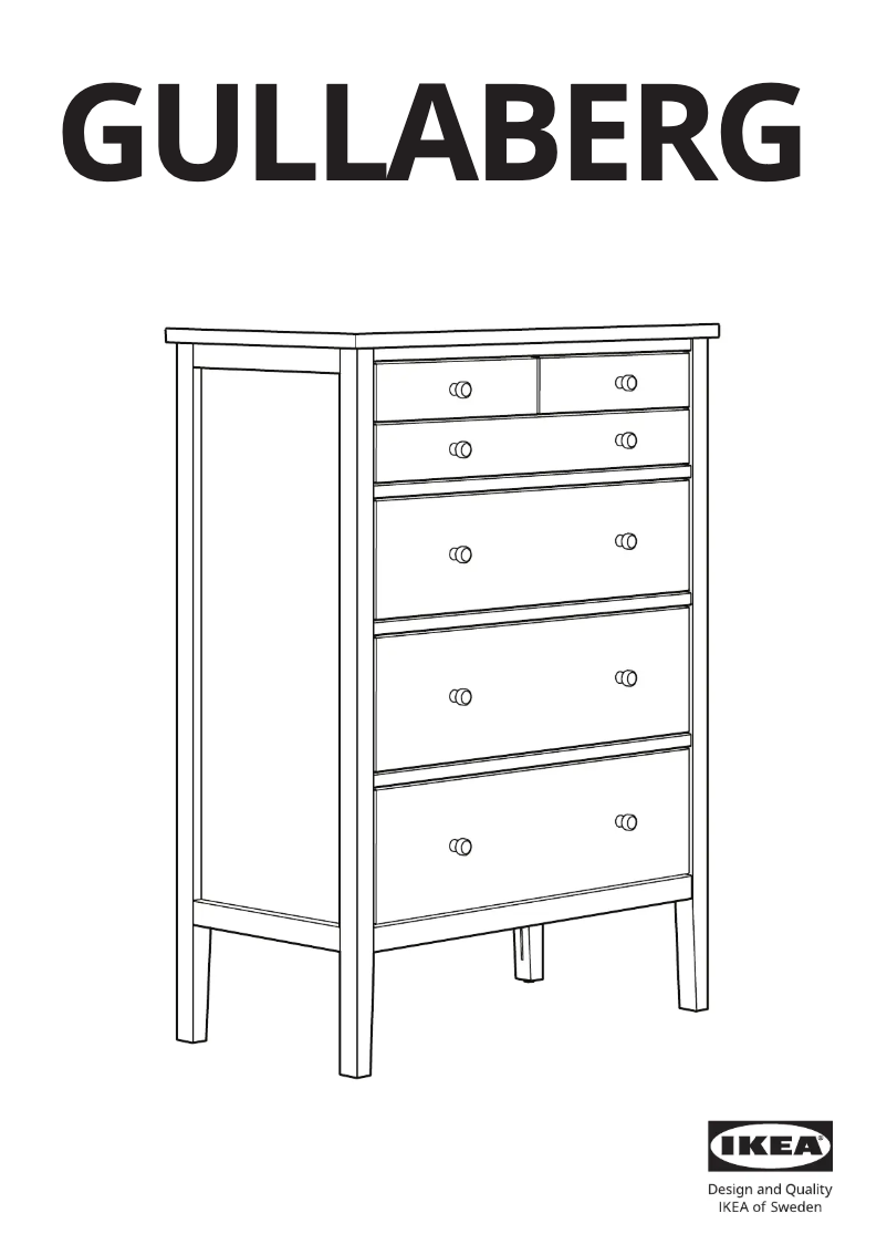 Page 1 of the manual User Manual Ikea GULLABERG 405.617.77