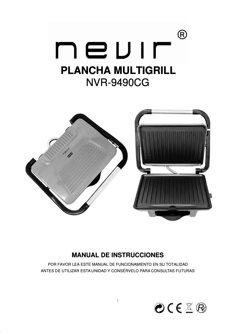First page image of the manual for NVR-9490CG