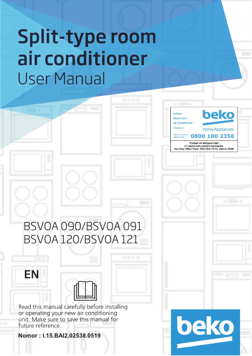 First page image of the manual for BSVOA 090