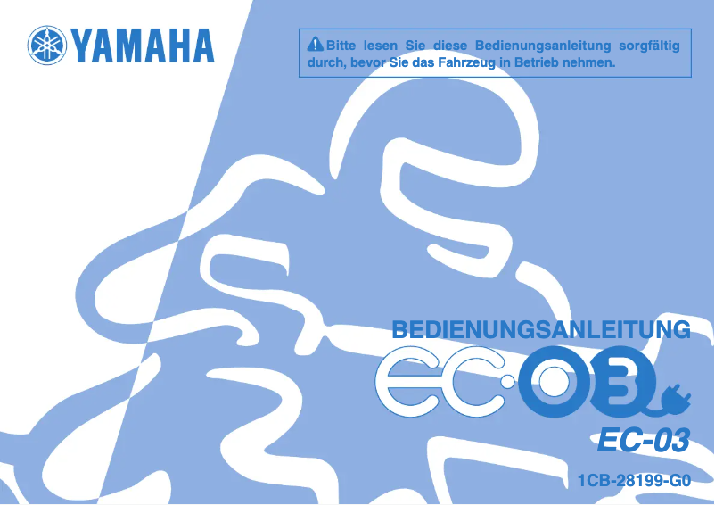 First page image of the manual for EC-03 (2011)