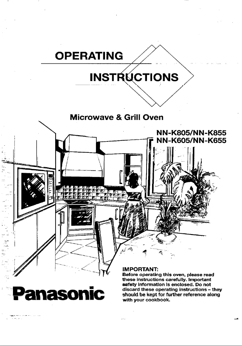 Page 1 of the manual User Manual Panasonic NN-K855