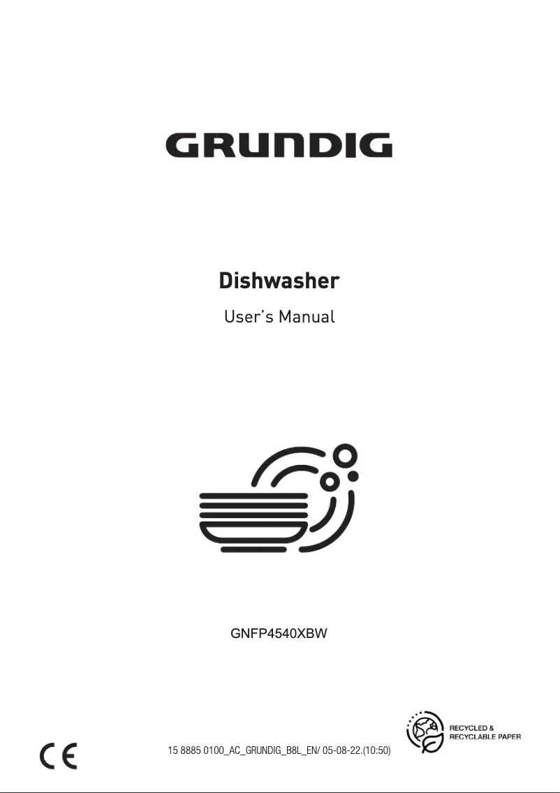 Page 1 of the manual User Manual Grundig GNFP4540XBW
