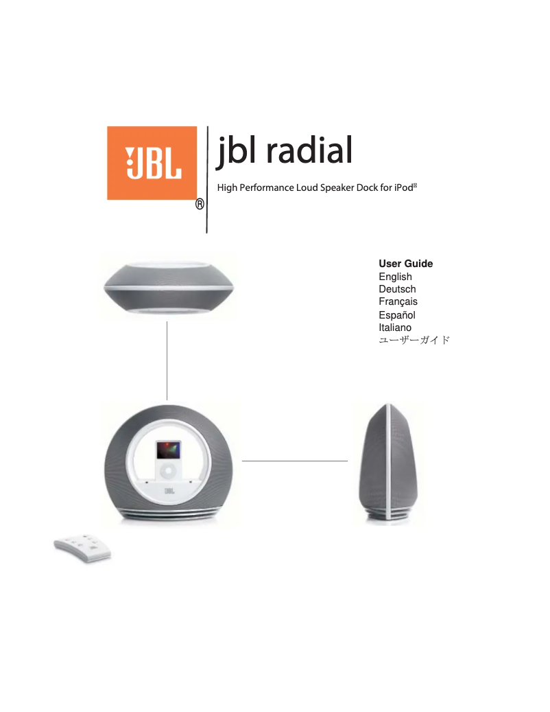 First page image of the manual for Radial