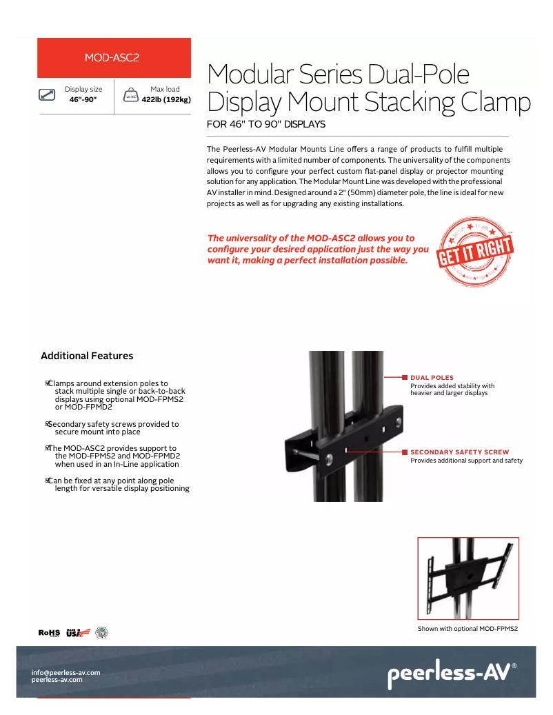 Image de la première page du manuel de l'appareil MOD-ASC2