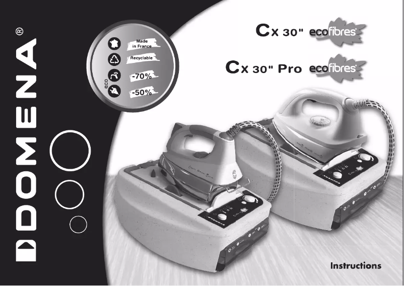First page image of the manual for Cx 30 pro ecofibres