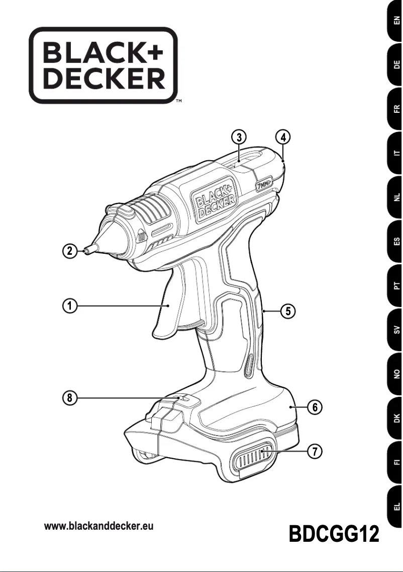 First page image of the manual for BDCGG12