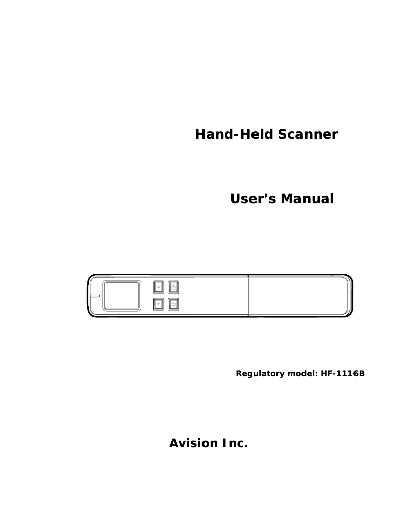 First page image of the manual for MiWand 2L