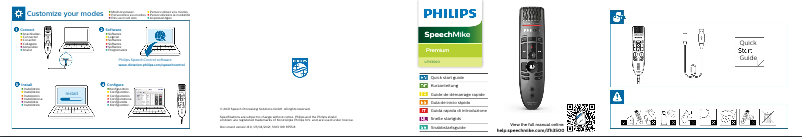 First page image of the manual for SpeechMike Premium LFH3500