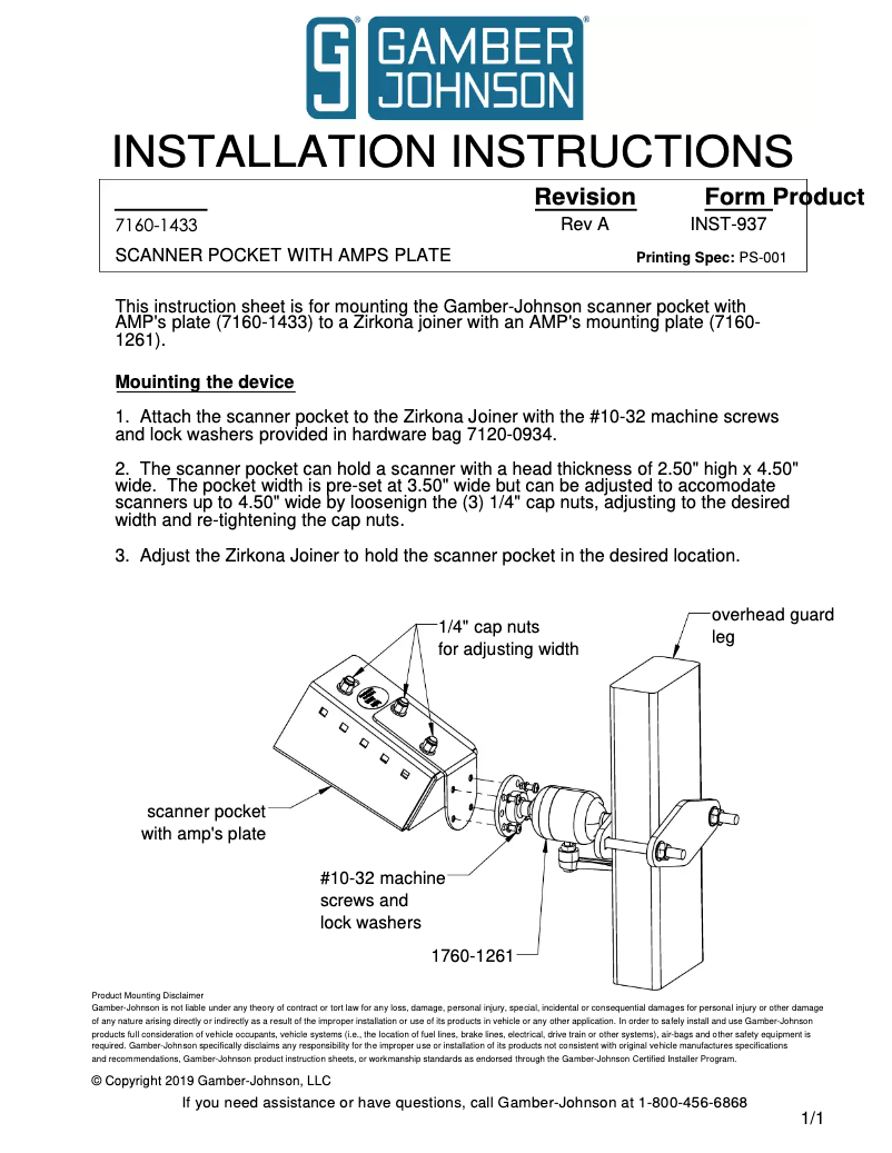 Image de la première page du manuel de l'appareil 7160-1433