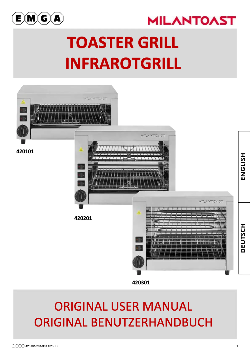 First page image of the manual for 420101