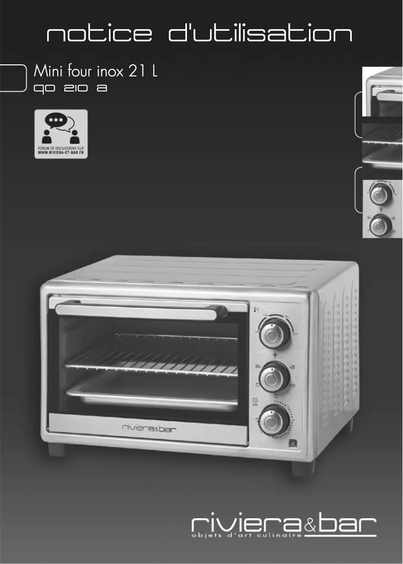 First page image of the manual for QO210A