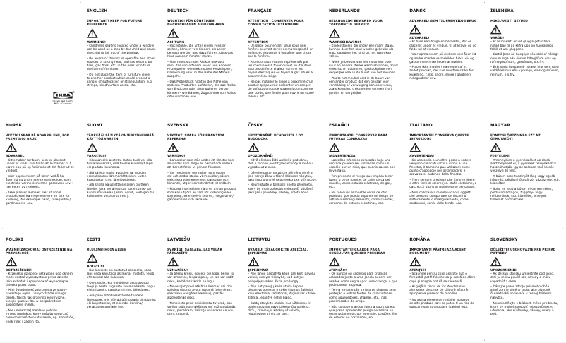 First page image of the manual for PS LÖMSK