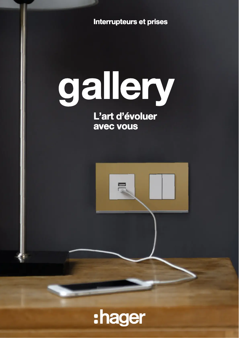 Page 1 of the manual Brochure Hager WXF603