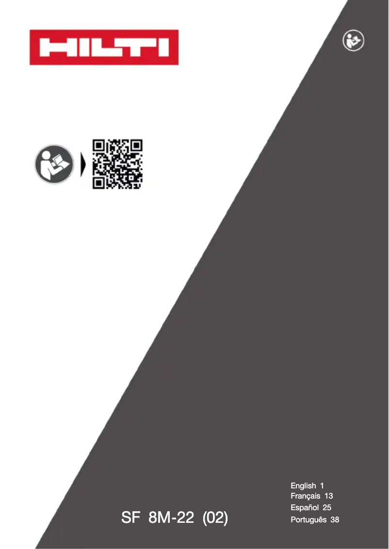 Page 1 of the manual User Manual Hilti SF 8M‑22