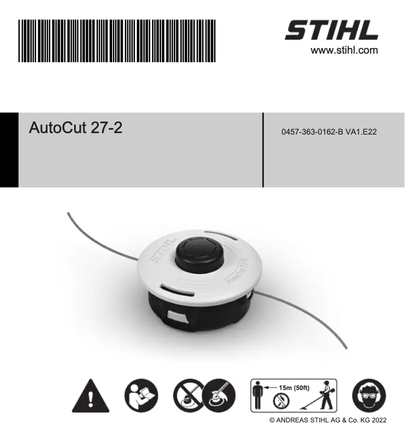 Page 1 of the manual User Manual Stihl AutoCut 27-2