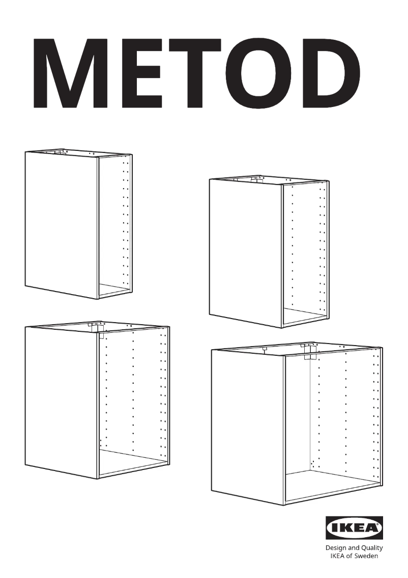 First page image of the manual for METOD 802.134.32