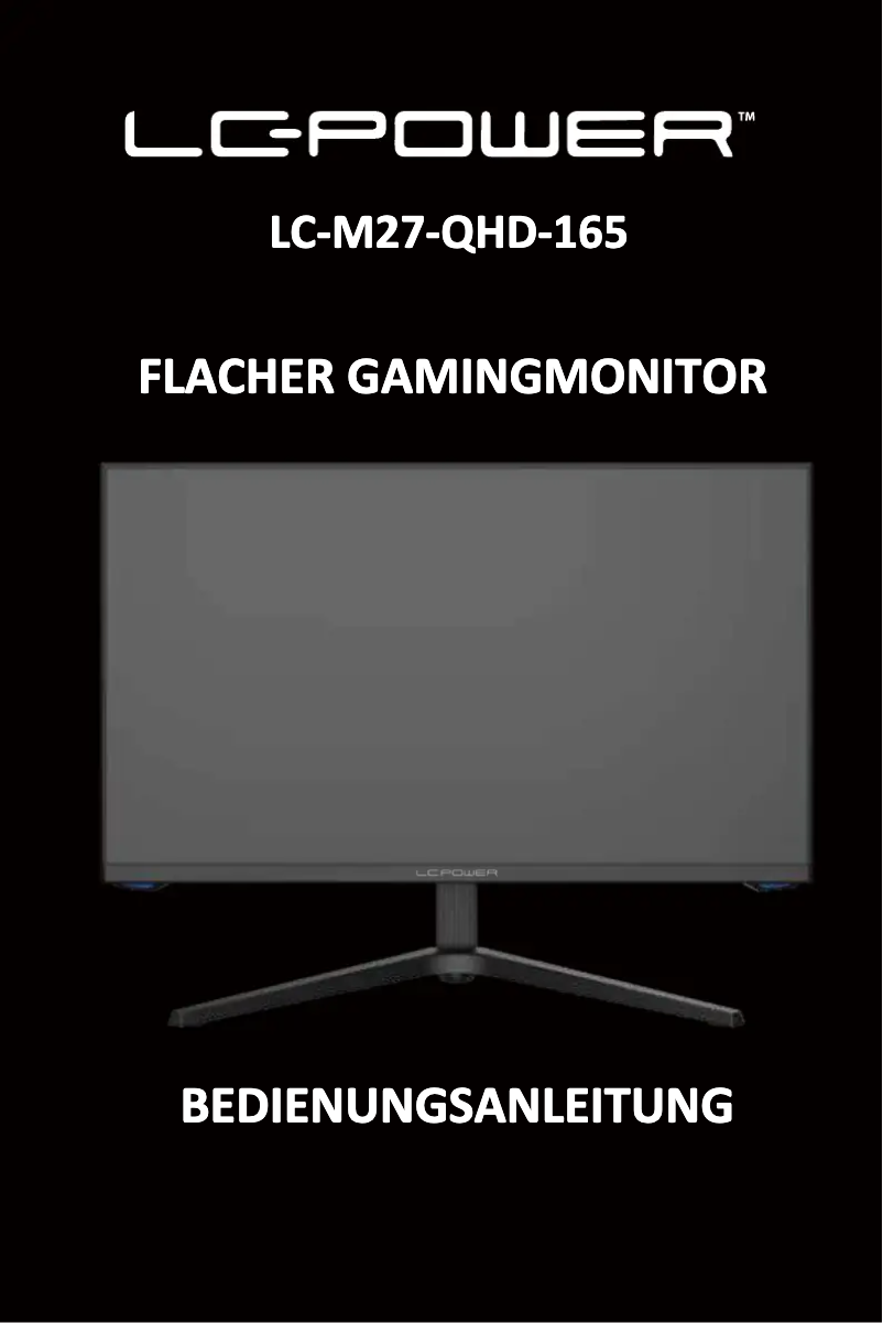 First page image of the manual for LC-M27-QHD-165