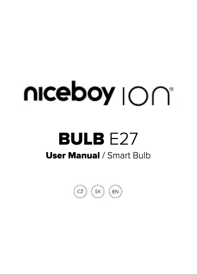First page image of the manual for ION Bulb E27