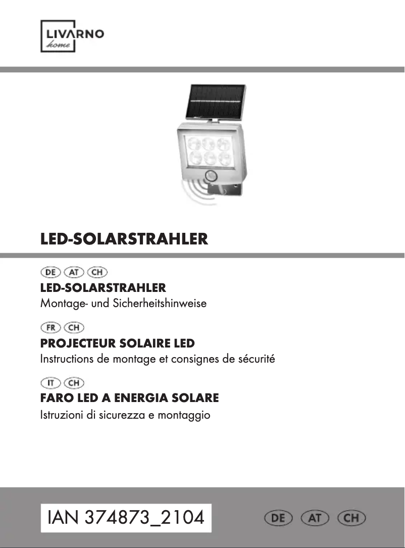 First page image of the manual for HG04465A