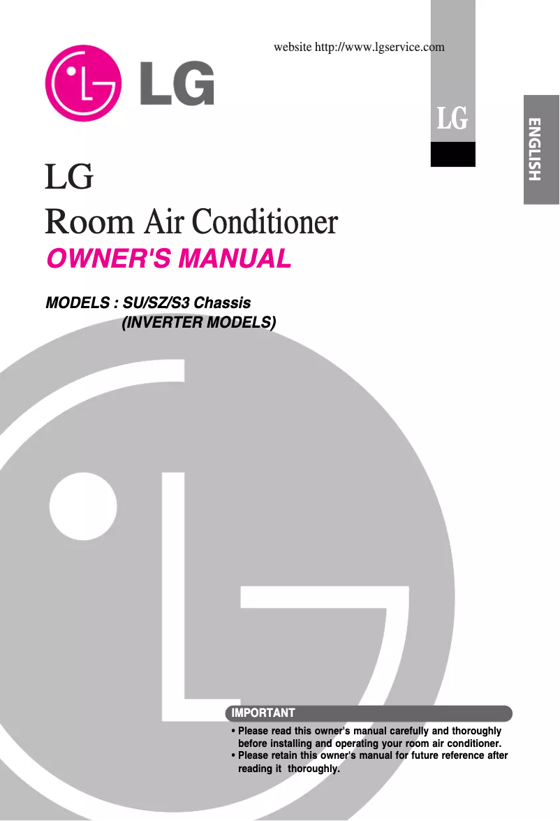 First page image of the manual for ASNW096URH0