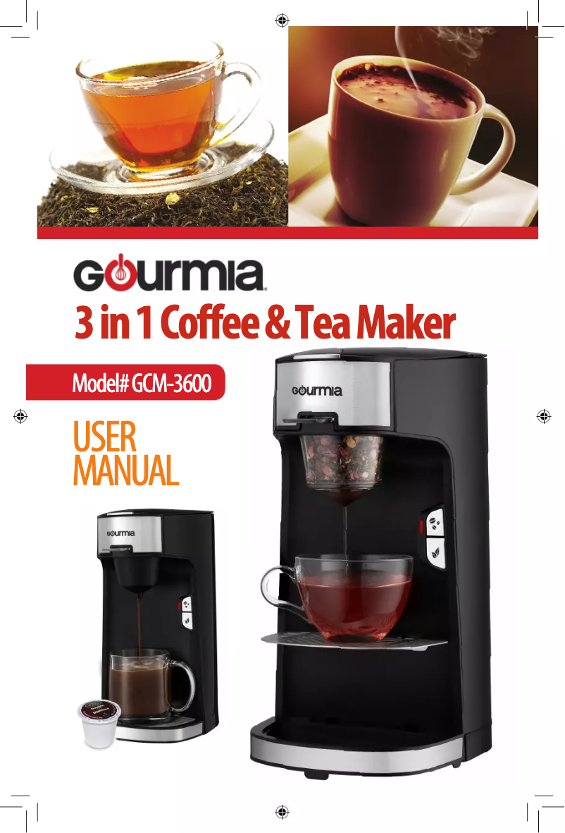 Page 1 of the manual User Manual Gourmia GCM3600