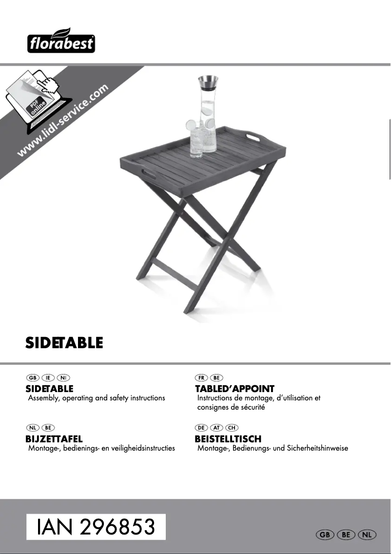 First page image of the manual for HG03609