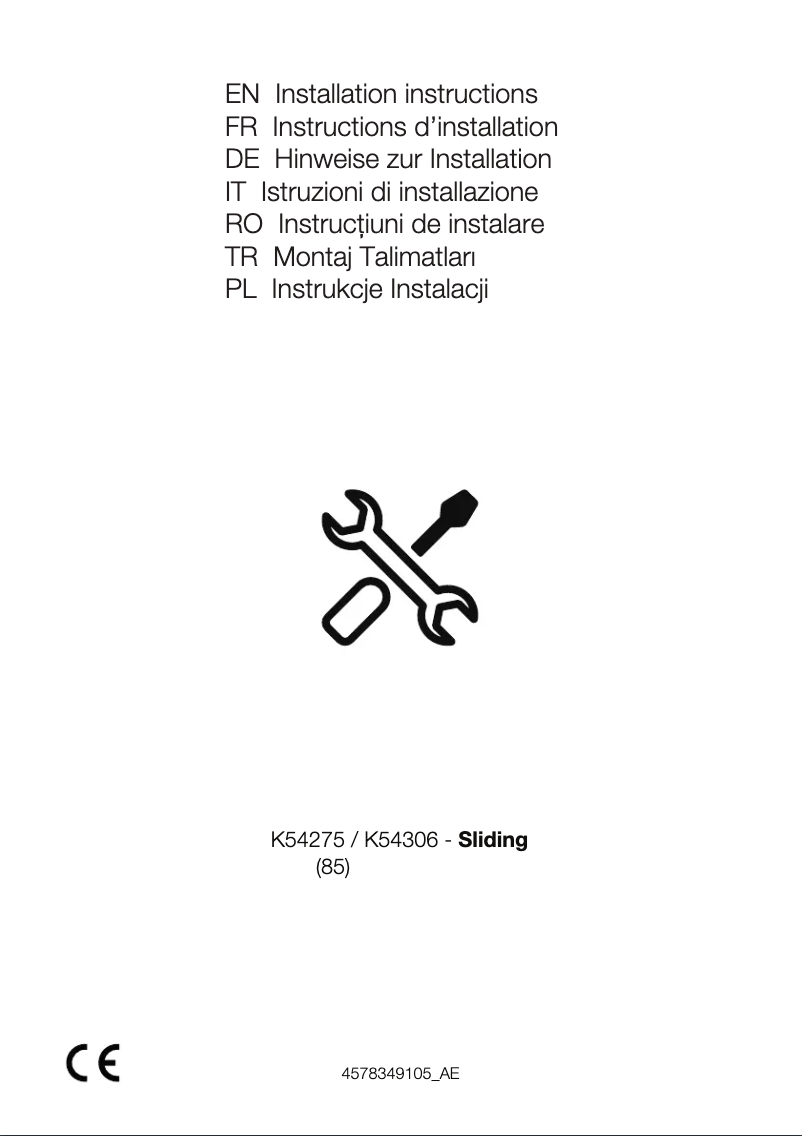 First page image of the manual for GKIN 25930