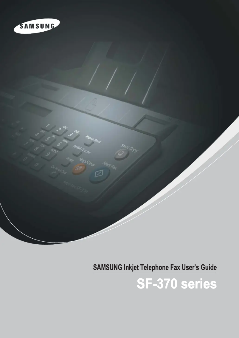 Page 1 of the manual User Manual Samsung SF-370