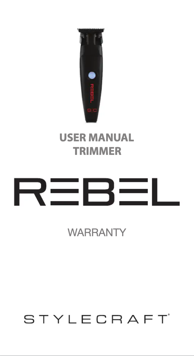First page image of the manual for Rebel