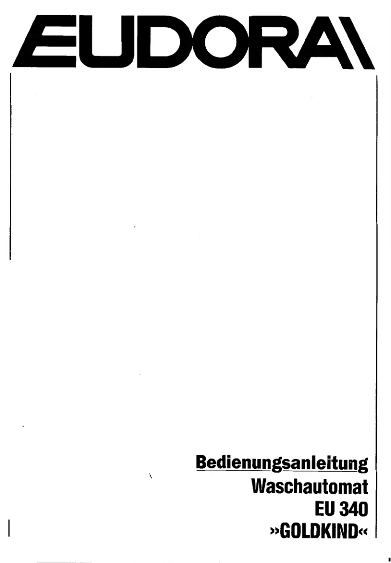 First page image of the manual for Goldkind EU 340