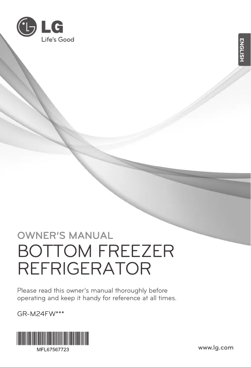 Page 1 of the manual User Manual LG GR-M24FWCVM