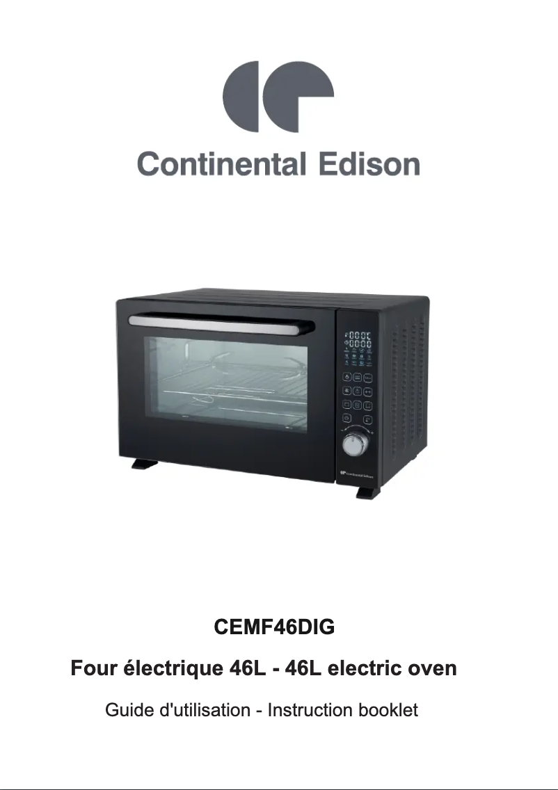 Page 1 of the manual User Manual Continental Edison CEMF46DIG