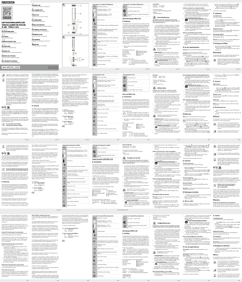 First page image of the manual for PWLC 3 A2