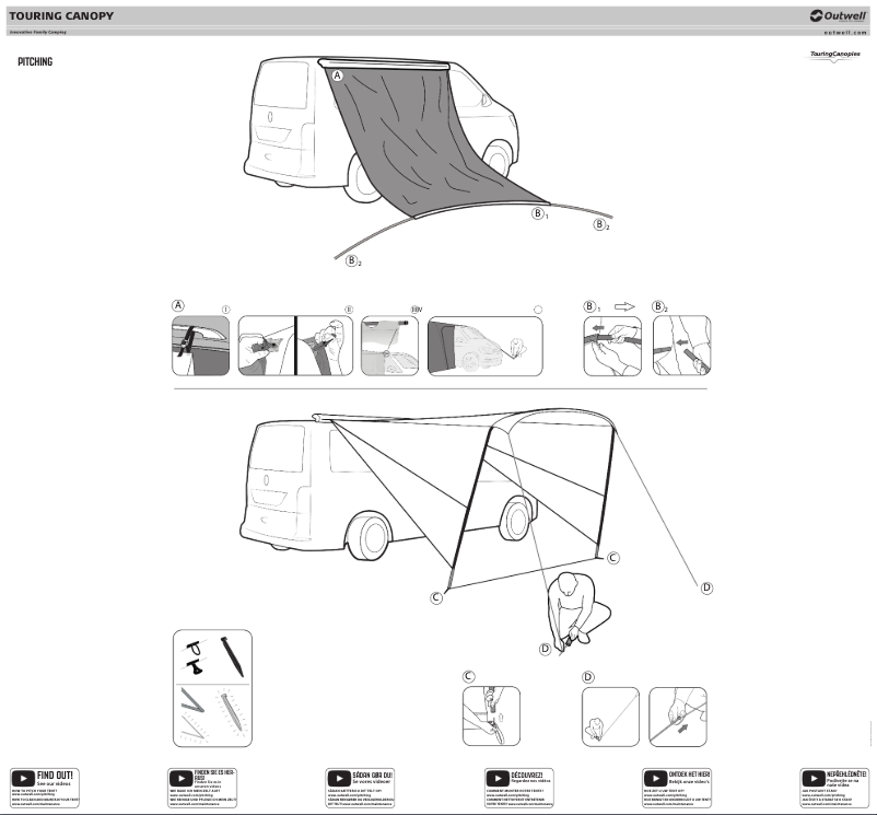 Page 1 of the manual User Manual Outwell Touring Canopy