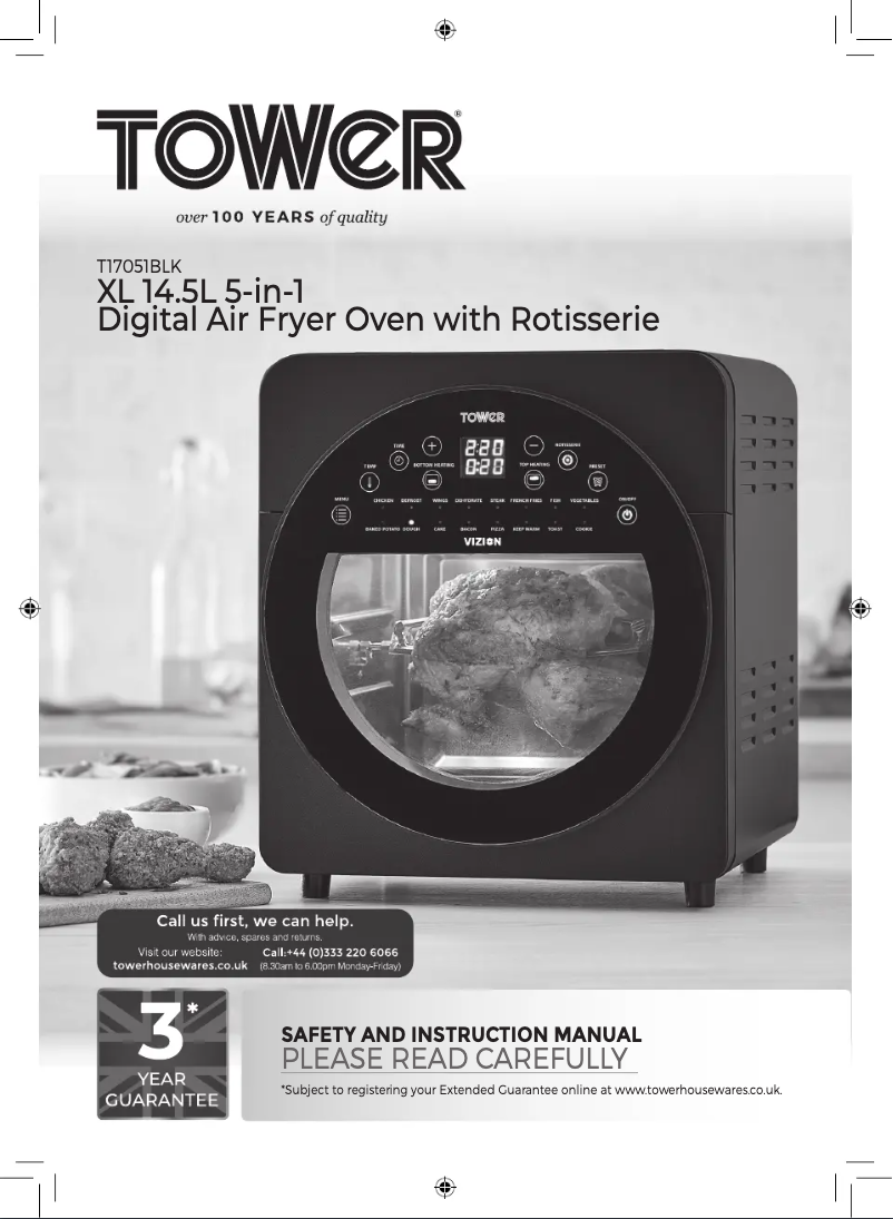 Image de la première page du manuel de l'appareil Vortx T17051