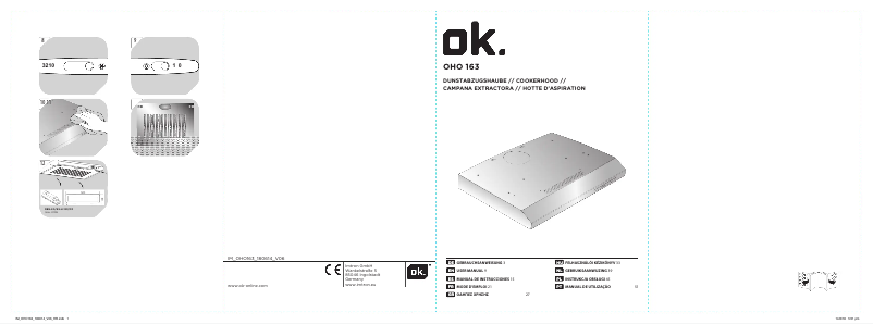 Page 1 of the manual User Manual OK OHO 163