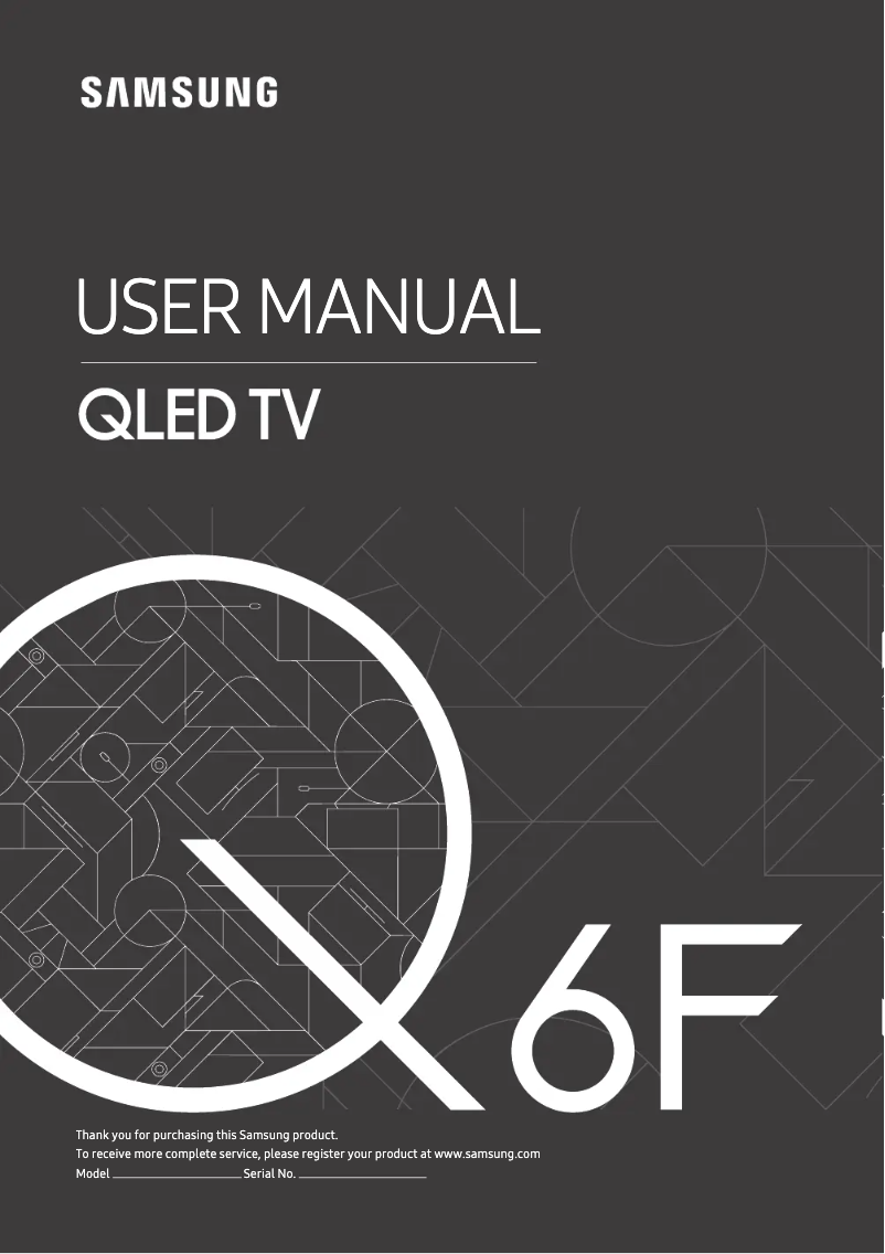 First page image of the manual for GQ49Q6FNGTXZG