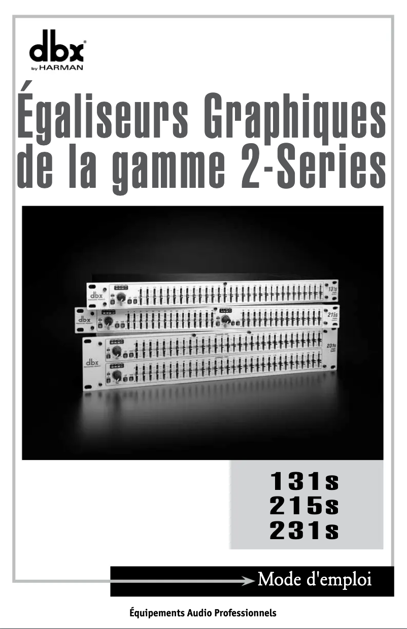 Page 1 of the manual User Manual DBX 231s