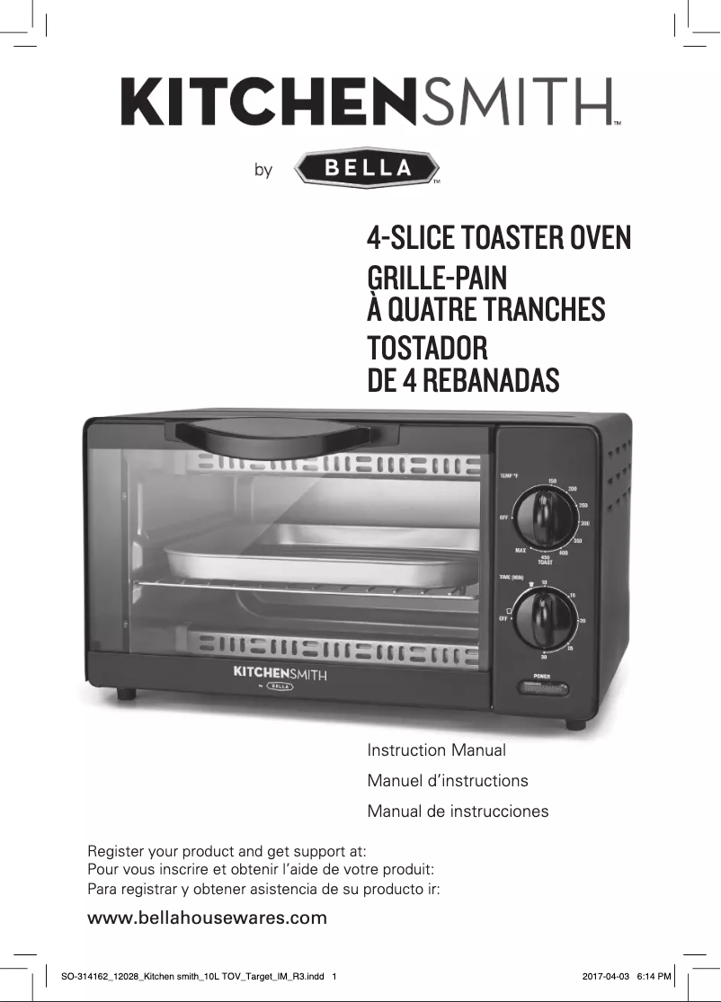 Page 1 of the manual User Manual Bella KitchenSmith