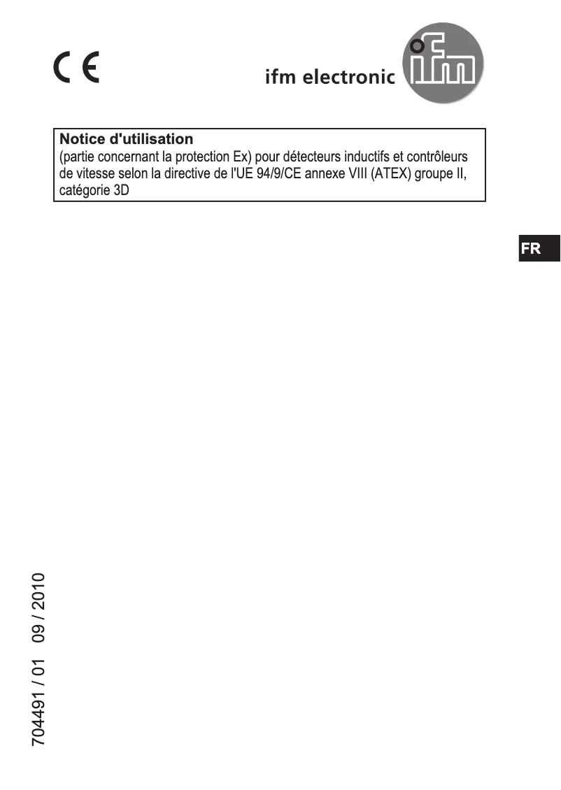 First page image of the manual for IN504A