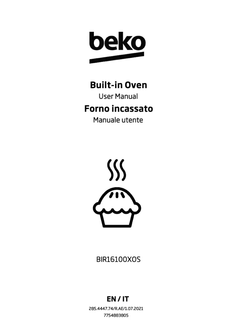 Page 1 of the manual User Manual Beko BIR16100XOS