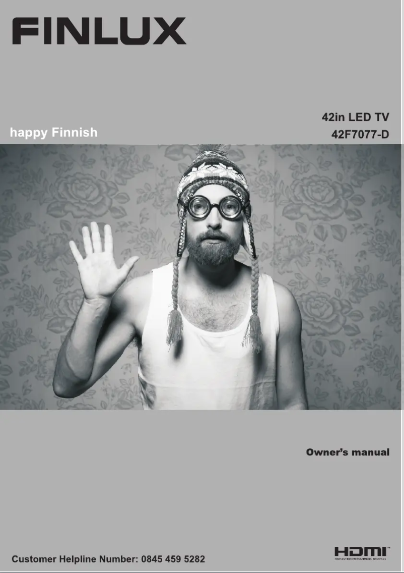 First page image of the manual for 42F7077-D