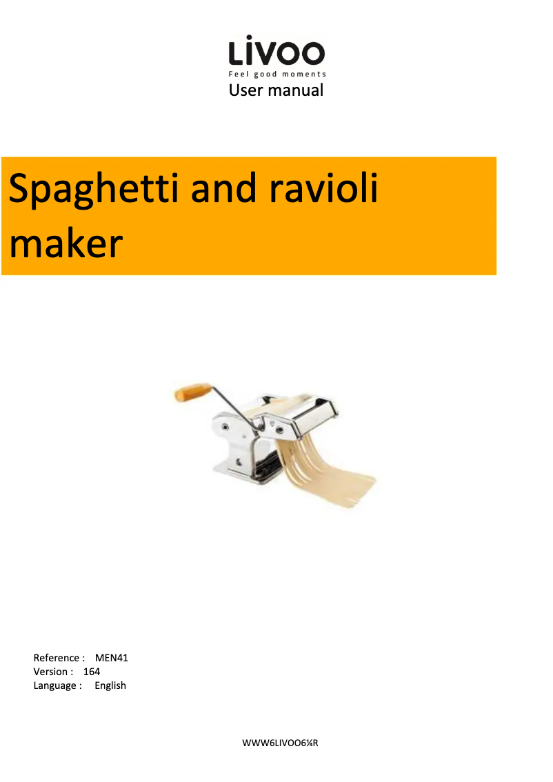 First page image of the manual for MEN41