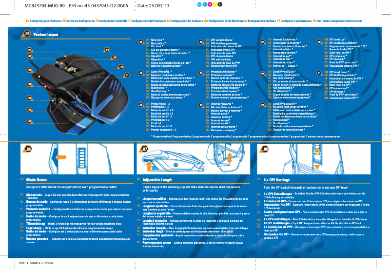 Page 1 of the manual User Manual Mad Catz R.A.T. TE