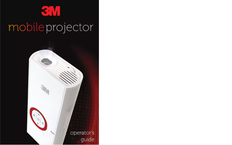 Page 1 of the manual User Manual 3M MP225a