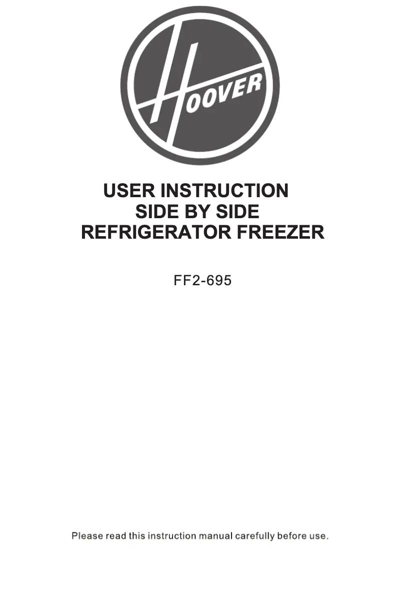 First page image of the manual for HHSBSO 6174XK