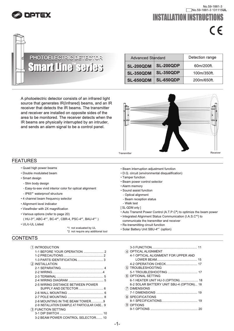 First page image of the manual for SL-650QDM