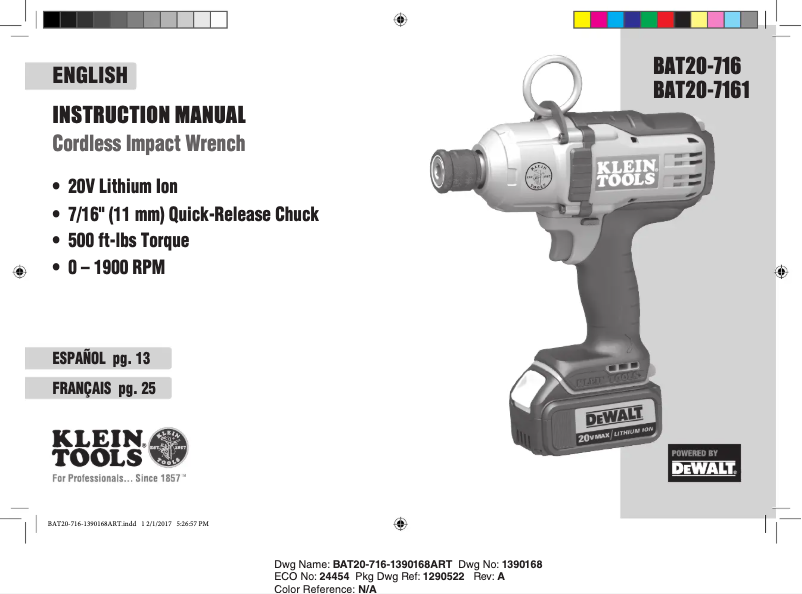 Page 1 of the manual User Manual Black & Decker BAT20-716