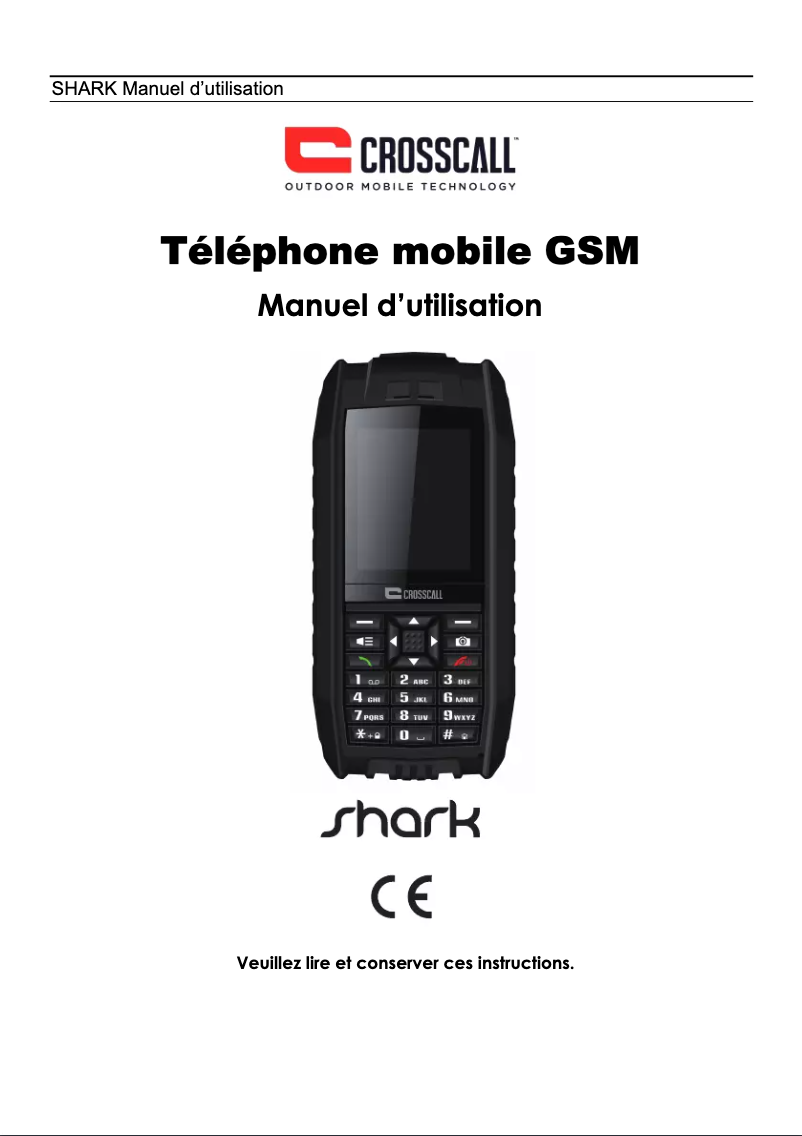 First page image of the manual for Shark V2