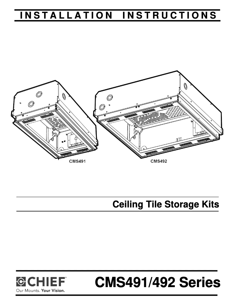 First page image of the manual for CMS492